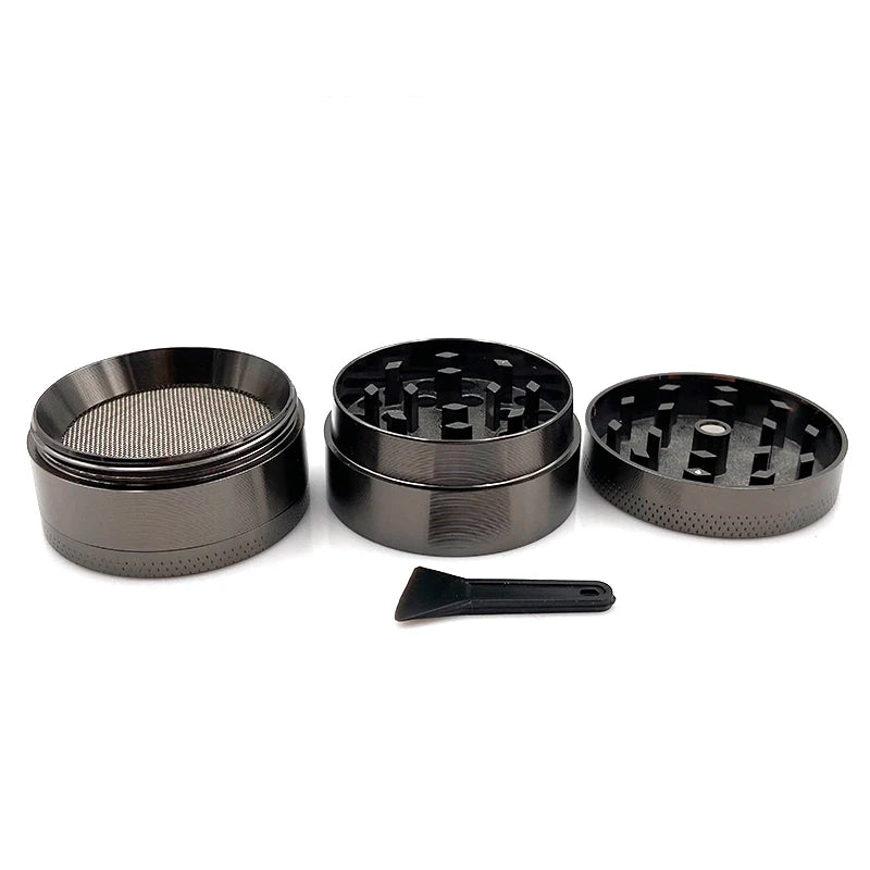 Small Grinder with 4 Parts 40mm Mini Zinc Alloy Mill Handle Herb Mills Tobacco Grinder Flat Pattern for Smoking Tools