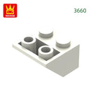 Wange 82Pcs/Lot 3660 2x2 Sloping Reverse Building Blocks Moc Slanted Parts Compatible with Brick  Children Toy Assembly Gift Box