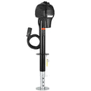 SucceBuy 3500/5000Lbs Electric Trailer Jack RV 12V Tongue Jack with 7-pin Connector & Crank Handle 10"-28.3" Lift for Campers