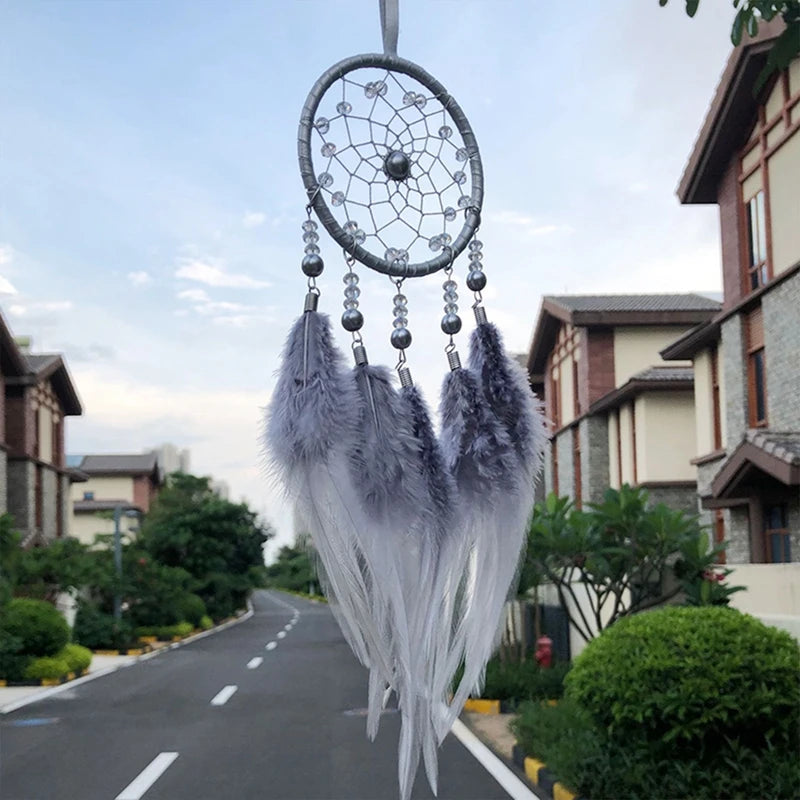 Dream Catcher Car Pendants Hanging Ornaments Feather Car Mirror Pendant Car Accessories for Girls Home Auto Interior Decor Gift