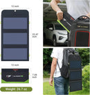 ALLPOWERS Flexible Foldable Solar Panel 5V 18V High Efficience Solar Battery Charger 21W Solar Phone Charger for Travel Iphone