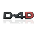 For TOYOTA Camry Highlander Yaris Corolla Hilux Auto Accessories 3D Metal D4D LOGO Emblem Badge Decals Car Sticker