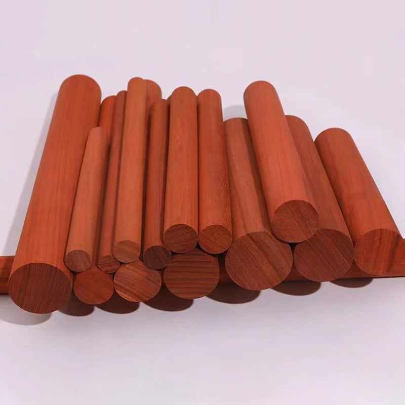 African Red Rosewood Mahogany Round Rod Hard Solid Wood DIY Handicraft Materials