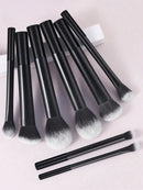 3pcs Makeup Brush Set, Including Angled Eyeliner Brush, Eyebrow Brush, And Ultra-Fine Eyeshadow Brush, Makeup Brush Set, Makeup Brush Kit, Makeup Brush Set, Full Makeup Brushes, Makeup Brush Set, Complete Makeup Tools, Makeup
