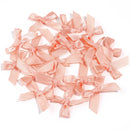50Pcs/Lot 3.5*4cm Colourful Ribbon Bows Polyester Handmade Satin Bow DIY Sewing Crafts Decoration Gift Bouquets Party 2030