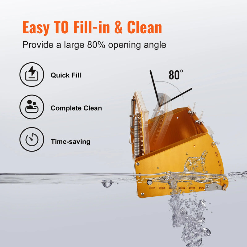 SucceBuy Drywall Flat Box 10-Inch Wide Quick Clean Aluminum Finishing Mud for Plasterboard Wallboard Extra 2 Blades (10/12-Inch)