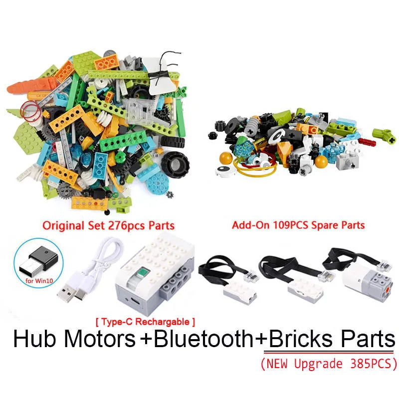 NEW WeDo 3.0 Robotics Construction STEAM Set for Scratch 3.0 Wedo 2.0 Core Set Building Blocks Technical Bricks Educational Toys