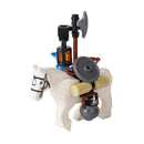 MOC Medieval Castle Building Blocks kit Tent Campfire Siege Car Hanging Cage Trial Bench Guillotine Weapon Toys Gifts Mini Brick