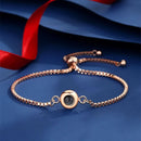 Titanium Steel Personality Picture Custom Fashion Men And Women Bracelet Christmas Couple Party Memories Series High-End Jewelry