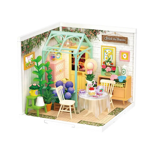 ROBOTIME DIY Miniature House Kit, Dollhouse Model Building Craft Kit Birthday Creative Gifts for Adults & Kids