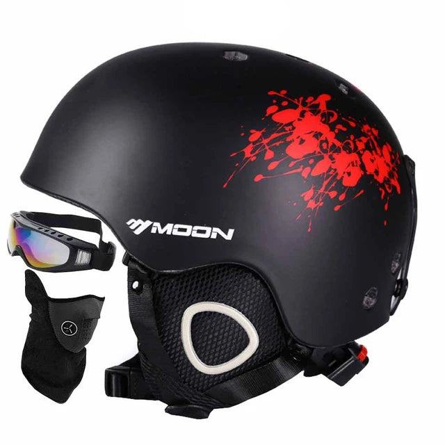 Man/Women/Kids Ski Helmet Adult Snowboard Helmet Skiing Equipment Goggles Mask And Cover Integrally-molded Safety Skateboard