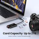 UGREEN SD3.0 Card Reader Type C to USB TF SD Card Reader 2 in 1 USB-C Memory Card for Macbook iPhone 15, Samsung Galaxy  iPad