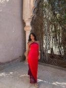 Fashion Women Color Blocking Scarf Collar Sling Dress Sexy Split Waist Cinching Bodycon Maxi Gowns 2026 Lady Club Party Vestidos