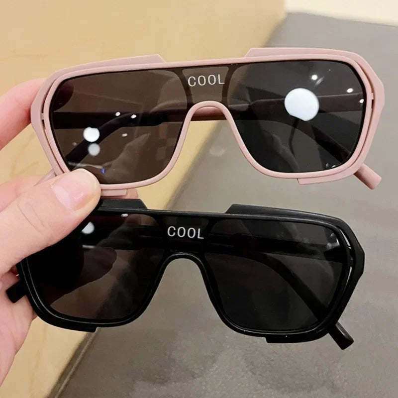 Eyeglasses Uv400 Retro for Boys Girls Sun Glasses Oversized Fashion Gafas De Sol Sunglasses for Children Personality Goggles
