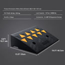 SucceBuy 1/2 Pack Rubber Curb Ramp Rise Heavy Duty Threshold Driveway Ramps with Stable Structure Car Wheelchairs Motorcycles