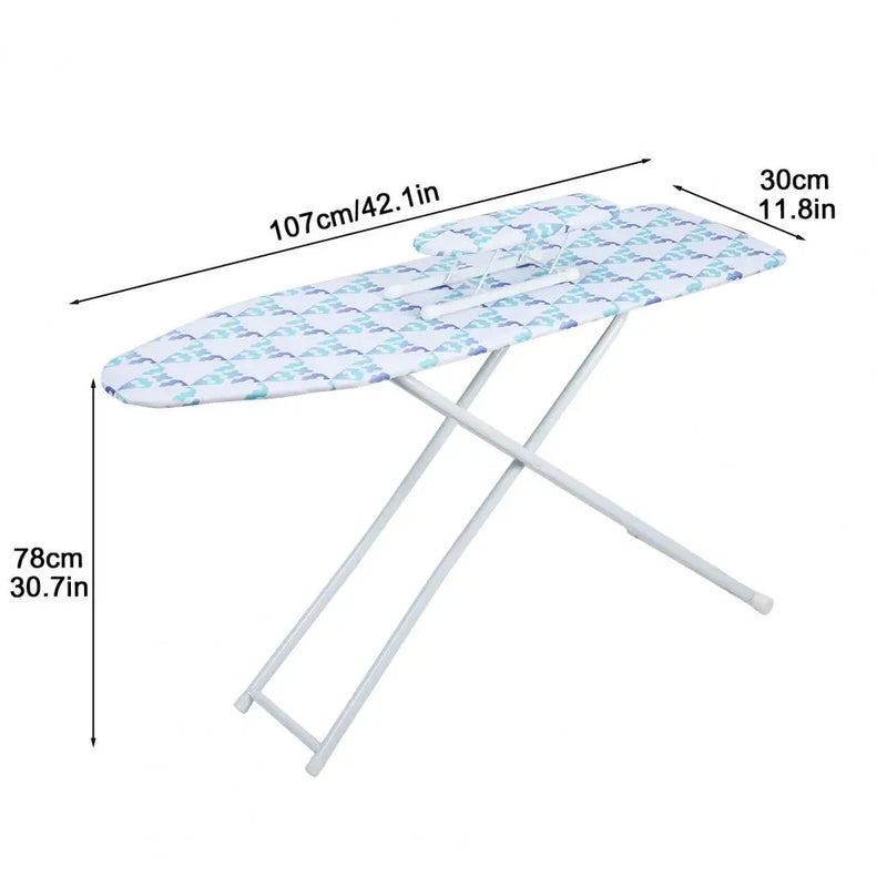 42 inch Full-Size Foldable Ironing Board, Foldable Household Ironing Board, Extended Ironing Board Outside with Heat-Resistant C