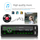 Podofo 1Din Double USB MP3 Player ISO Port Car Radio Key Touch USB 4 Channel Audio Output Bluetooth Remote Control Car Stereo