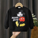 0-4 Age Baby Clothes Mickey Printed Children's Sweatshirt Long Sleeve Tops Loose Fashion Cartoon Autumn Clothing Thin Sweater