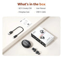 QCY Crossky C50 Clip On Earbuds Open Ear Wireless Bluetooth 6.0 Headphones 35H Playtime Earphones Comfortable for Fitness IPX5