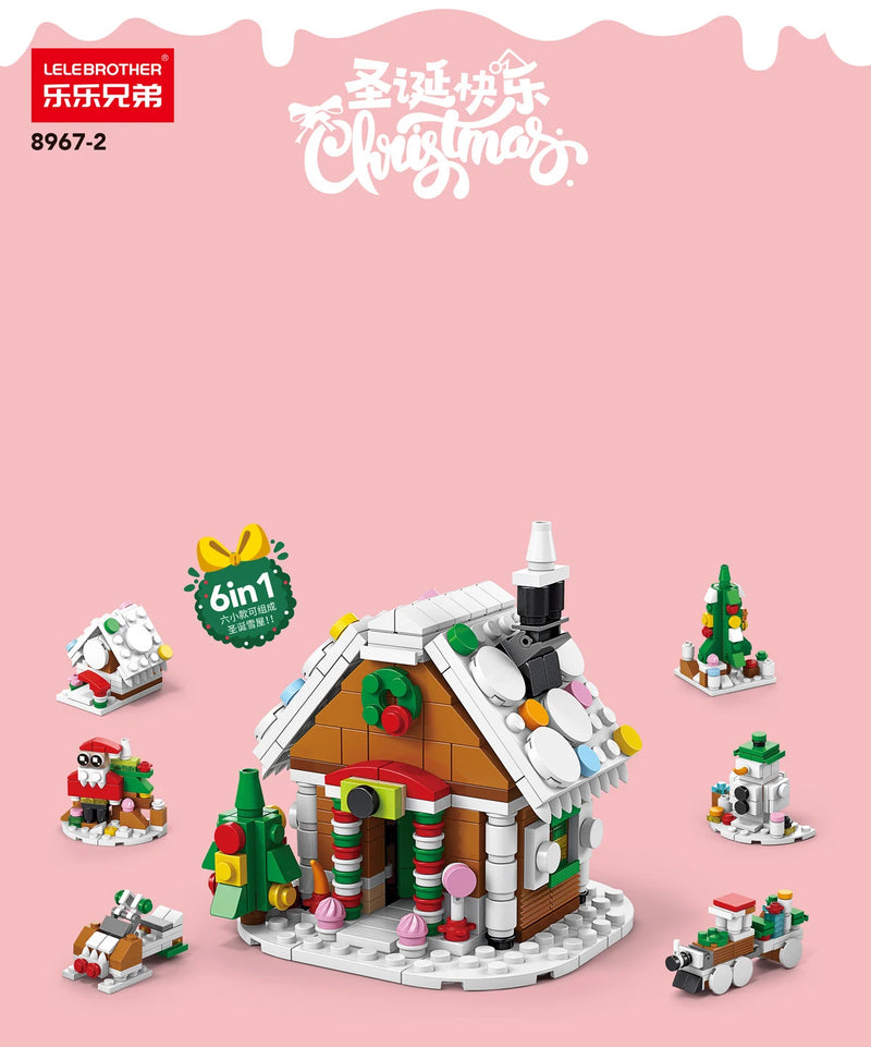 Christmas Village Building Set Tree House Mini Bricks Building Blocks Toys for Children Girls 7 to 10 Year Adults Block Boy Gift