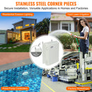 SucceBuy Outdoor Electrical Junction Box ABS Plastic Hinged Cover Stainless Steel Latch IP67 Waterproof for Electrical Projects