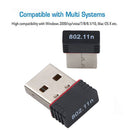 150Mbps Mini USB Wireless Wifi Adapter Wi fi Network LAN Card 802.11b/g/n RTL8188 Adaptor Network Card for PC Desktop Wholesale