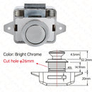 10PCS KAK Camper Car Push Lock 20mm RV Caravan Boat Motor Home Cabinet Drawer Latch Button Locks For Furniture Hardware