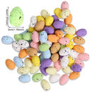 20/50/100pcs Easter Eggs Decoration,Fake Foam Eggs,Painted Bird Pigeon Eggs,DIY Easter Craft Wreath