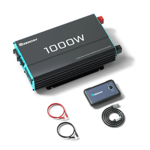 Renogy 1000W Pure Sine Wave Inverter 12V DC to 120V AC Converter for Home, RV, Truck