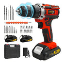 Lithium battery-powered screwdriver, electric screwdriver, electric hand drill, electric impact drill, combo set, home DIY kit
