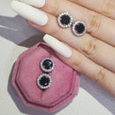 2026 Pink Silver Color Zircon Stud Earrings For Women Earing Girl Party Gift 1 dollar items Gothic freeshipping y2k Jewelry Z7