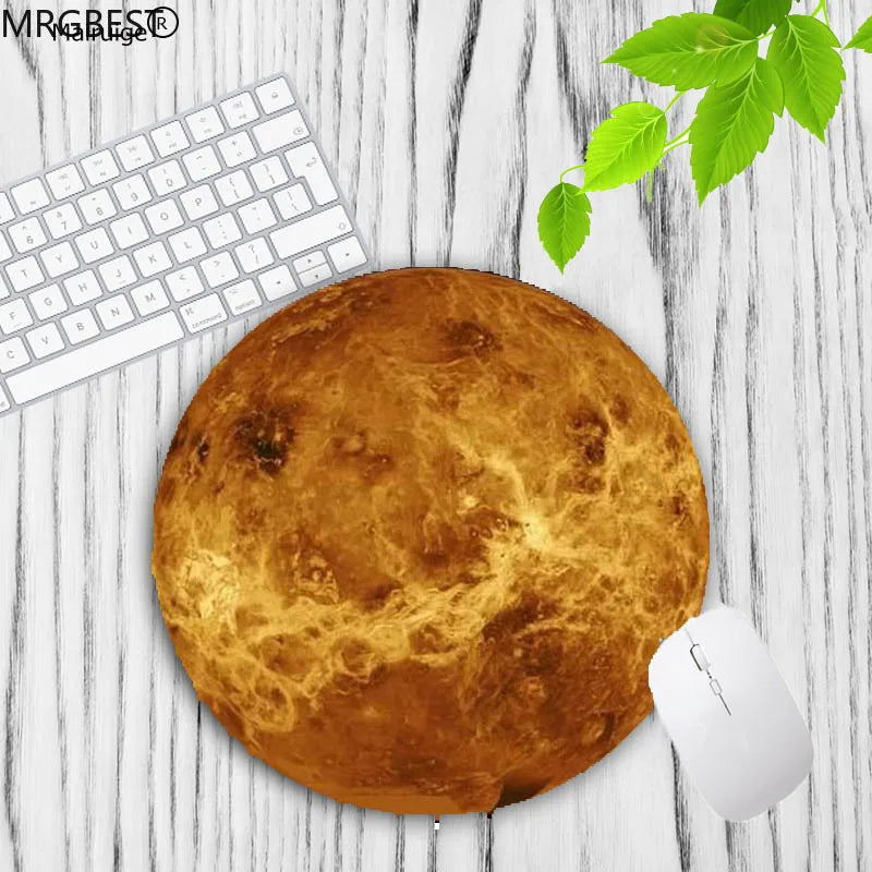 MRGBEST Earth Lunar Planet Carpet Desk Mat Pc Accessories Office Mouse Pad Table Cushion Mouse Mat Pad on The Table Keyboard Pad