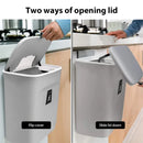 7/9L Hanging Trash Can Kitchen Trash Bin Garbage Bin Wall Mounted Bathroom Trash Can with lid Recycling Garbage Basket