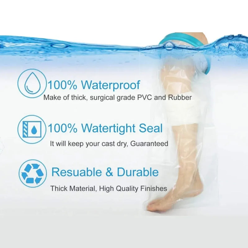 Plaster Shower Protector Waterproof High Quality Durable Adult Short Leg Reusable Sealed Water Dressing Protector