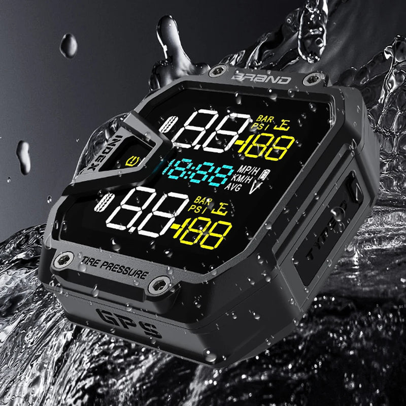 Motorcycle TPMS Tire Pressure Monitoring System IP65 Waterproof Motorbike Tyre Pressure Temperature Alarm Motorcycle Accessories