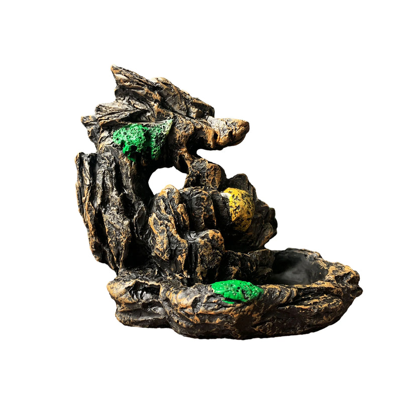 1 Piece Resin Reflowable Incense Holder Auspicious Dragon Spitting Incense Burner, Bedroom, Living Room Coffee Table, Office