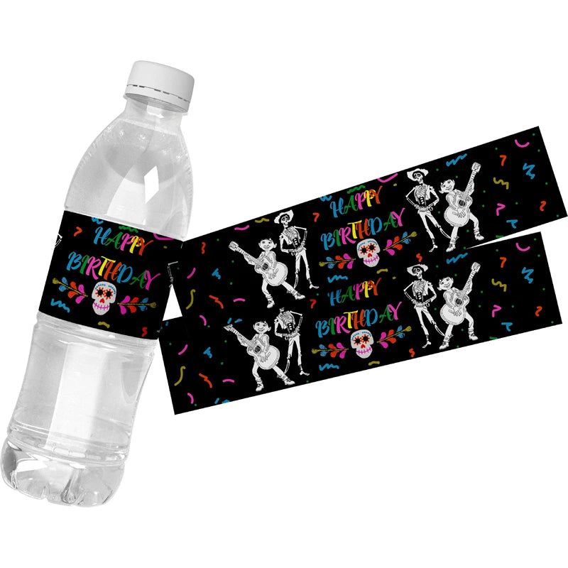 Coco Theme Paper Cup Bag Plate Tablecloth Straw Blowout Balloon Banner Cake Topper Card Show Party Decoration Supply Favor Gift