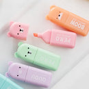 6pcs/Set Cute Cartoon Mini Highlighter Pens Kawaii Macaron Colors Markers Diary Highlighter Stationery School Office Accessories