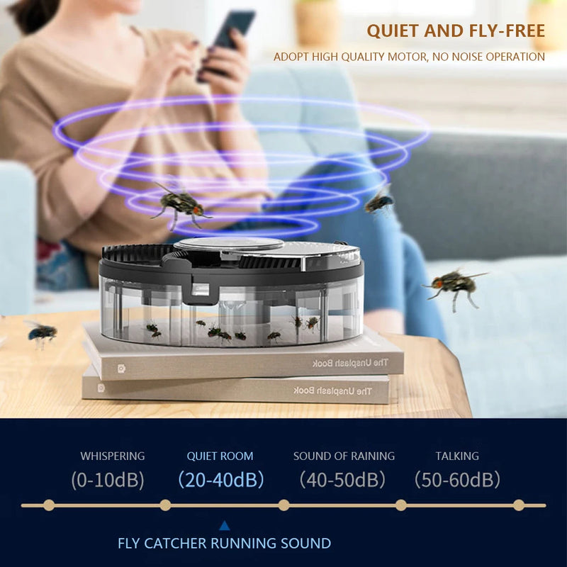 Xiaomi Automatic Fly Catcher USB Rechargeable Plug-In 1200mAh Physical Fly Catching Kitchen Flytrap Quiet Pest Catcher Insect