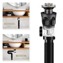 Stainless Flip-Top Kitchen Sink Drain Retractable Deodorizing Filter Flexible Downspout Washbasin Bathroom Sink Anti Clogging