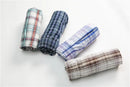 5Pcs/lot Boxer Men Thin Summer Underwear Cotton Man Big Size Short Breathable Plaid Flexible Shorts Boxer Male Underpants