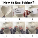 1 Set Beige Birthday Balloons Cream Beige Caramel Number 0-9 Balloon Custom Name Stickers for Birthday Anniversary Party Decor