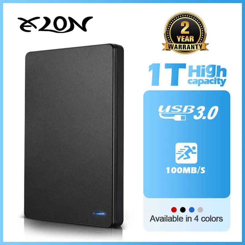 1TB Portable HD External State Drive USB3.0 High Speed External HDD Metal 500GB Storage Decives for Laptop PC MacBook PS4 PS5