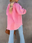 New 2025 Autumn Spring Women Solid Shirt Blusa Retro Denim Loose Korean Female Buttons Tops Vintage Casual Long Sleeve Blouses