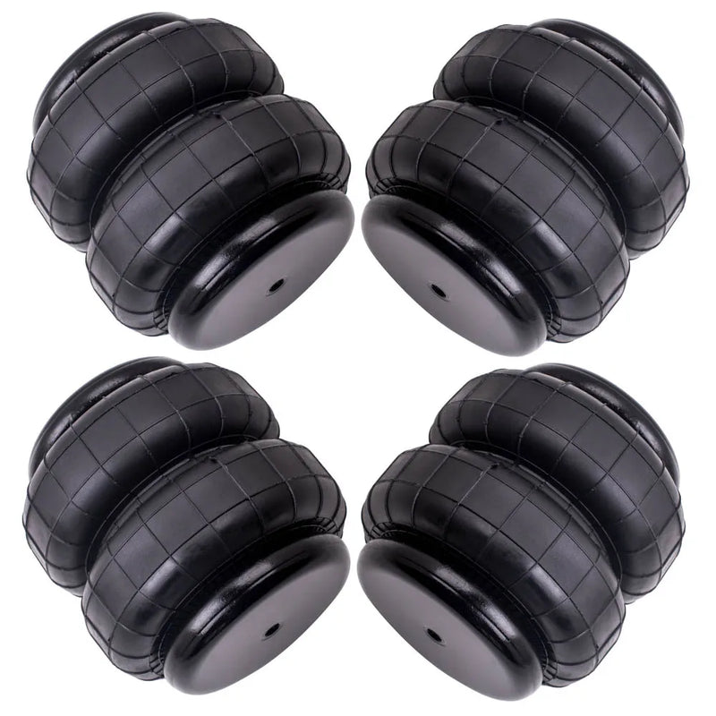 4 Packs Air Suspension Spring Bag Standard 2500lb 1/2"npt Single Port Heavy Duty Air Ride Suspension Air Spring Bag