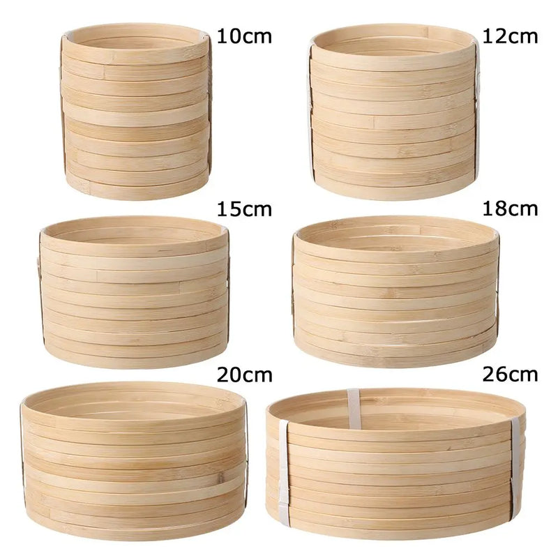 10Pcs Practical Round Crafts Wooden Bamboo Hoop Floral Hoop Bamboo Ring Dream Catcher DIY Handmade Crafts Tools Practical