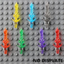 5PCS Cartoon Special Effects Pieces Arm Fist Wind Lightning Leg Flames Weapons Accessories Assemble Scene Bricks Kids for Toys