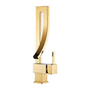 Wanmivezlo Bathroom Basin Faucet Brass Deck Mounted Waterfall Mixer Taps Single Handle Hot Cold Water Mixer Tap