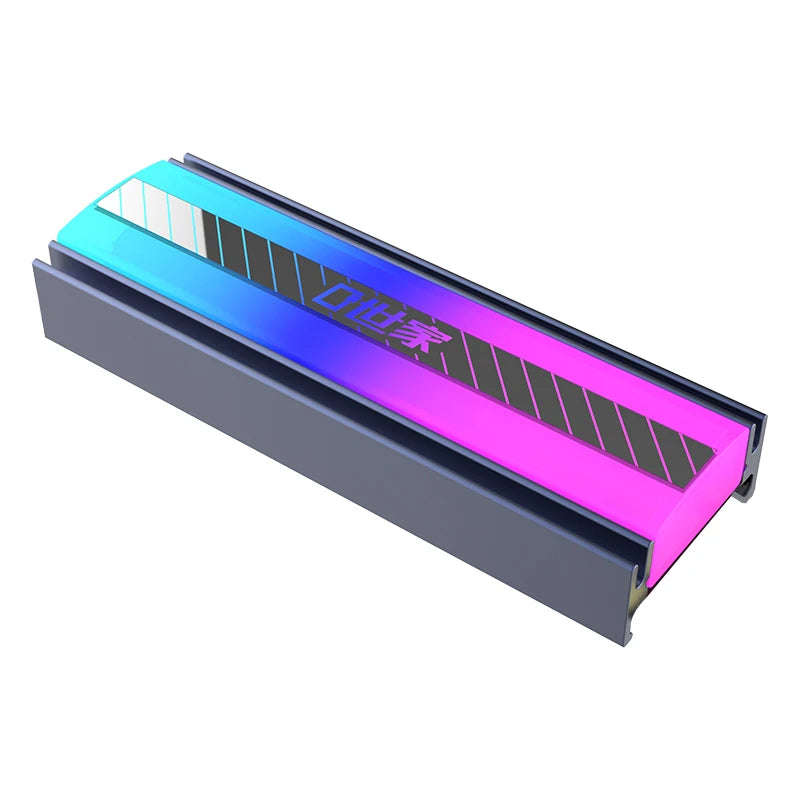 TEUCER M.2 NVME SSD Heatsink 5V 3Pin ARGB Colored Lights 2280 Solid State Drive Cooler