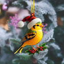 2D Christmas Tree Pendant 2D Flat Acrylic Xmas Tree Hanging Ornaments Cartoon Home Decor New Year Christmas Gifts